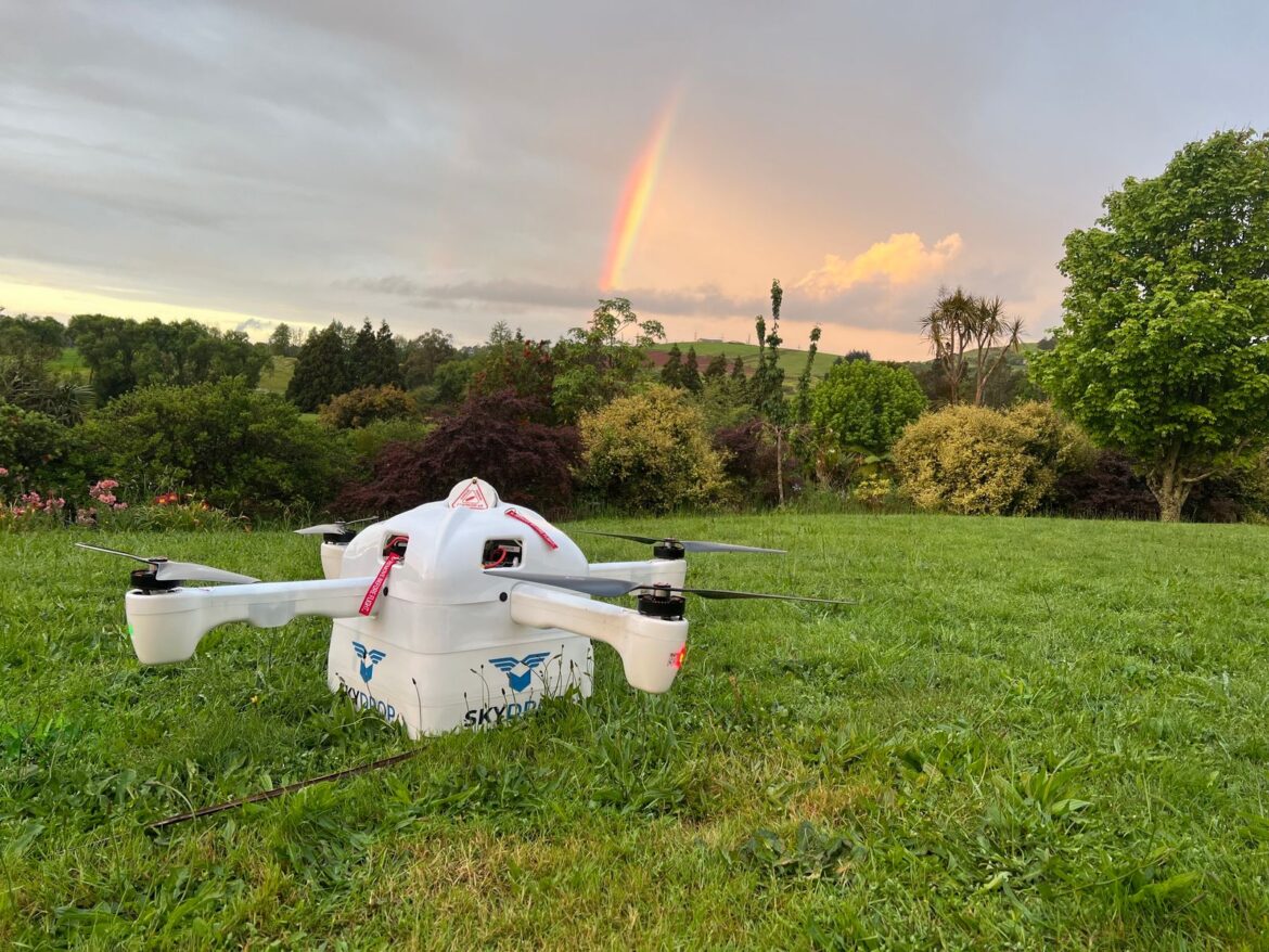 SkyDrop uses Kongsberg Geospatial IRIS Terminal technology to obtain New Zealand CAA approvals for suburban drone delivery