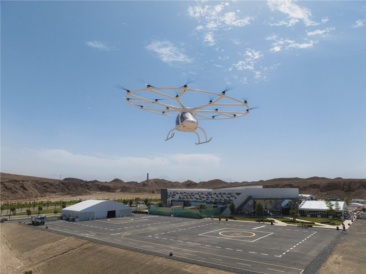 NEOM and Volocopter: 1st Electric Air Taxi Flight in Saudi Arabia