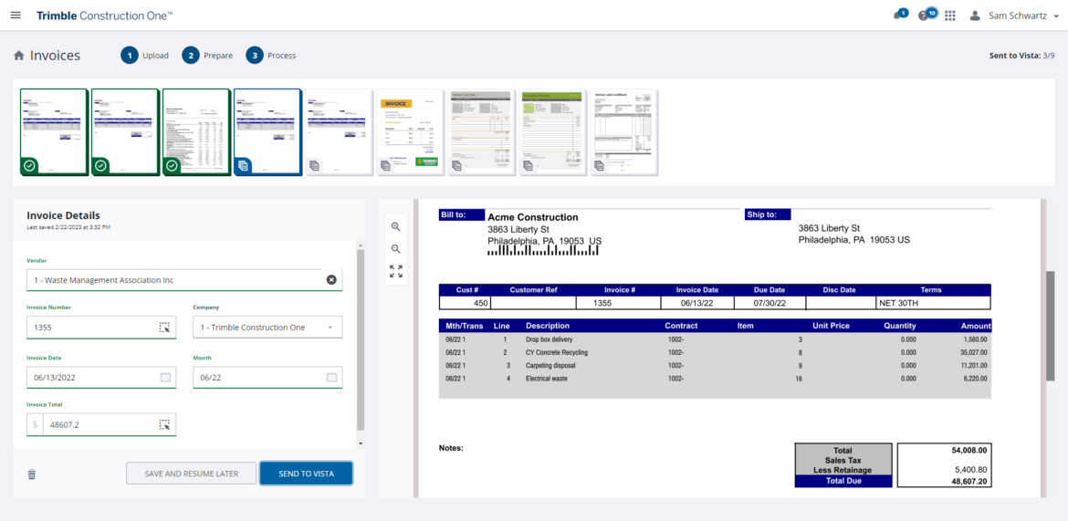 Trimble Introduces AI-Powered Capability to Automatic Invoicing Functionality with Microsoft Azure