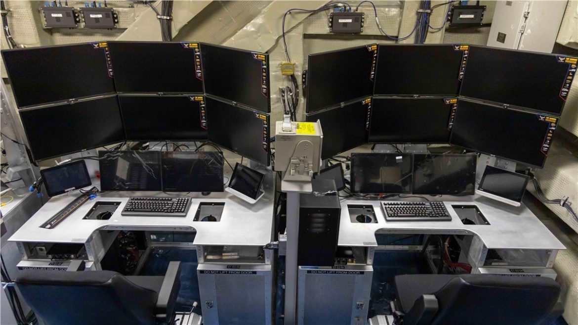 Navy Completes Install of 1st MQ-25 Unmanned Air Warfare Center Aboard USS George H.W. Bush (CVN 77) Navy Completes Install of 1st MQ-25 Unmanned Air Warfare Center Aboard USS George H.W. Bush (CVN 77)