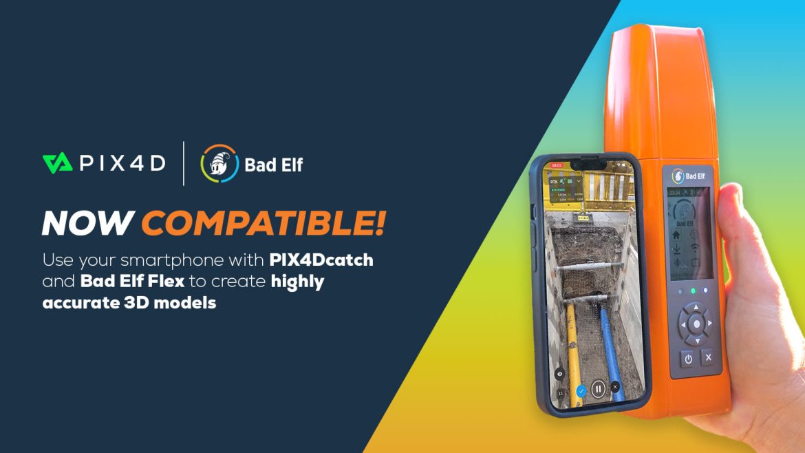PIX4Dcatch now compatible with Bad Elf Flex