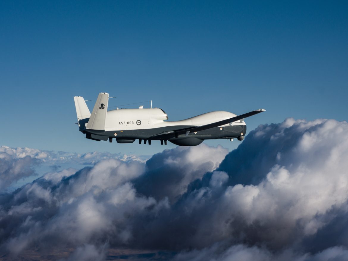 Triton AUS-3 First Flight Australian MQ-4C Triton Program on Track and Preparing Next Aircraft for Delivery